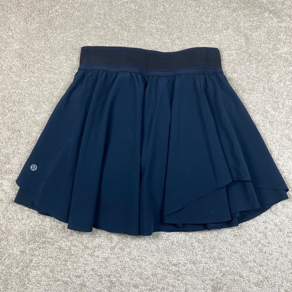 Lululemon Pace Rival Skirt 15" Navy Blue Women's Size 4 Tennis Running Skort - Picture 1 of 9